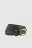 PLUS CROC SKINNY BELT