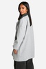 Petite Longline Contrast Collar Wool Look Coat