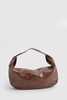 Distressed Faux Leather Slouchy Tote Bag 