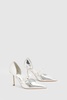 Premium Pearl Strap Metallic Court Heels