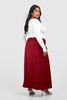 Plus Waistband Detail Maxi Skirt