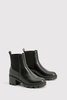 Elastic Detail Heeled Chelsea Boot