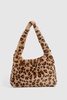 Faux Fur Leopard Shoulder Bag 