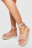 Wide Width Two Part Flatform Sandals