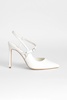 Wide Width Buckle Detail Sling Back Court Heel