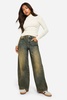 Petite Basics High Waisted Super Wide Leg Jeans