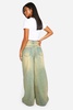 Petite Sandwash Wide Leg Jean 