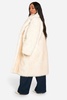 Plus Luxe Two Tone Faux Fur Coat