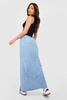 Tall Denim Split Front Maxi Skirt