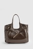 Distressed PU Strap Detail Shoulder Bag 