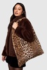 Leopard Faux Fur Tote Bag 