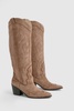 Knee High Heeled Western Cowboy Boots