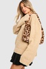 Faux Fur Leopard Shoulder Bag 