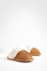 Fluffy Faux Fur Mule Slipper 