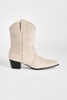 Basic Tab Detail Western Cowboy Ankle Boots