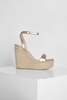 Metallic Barely There High Wedge