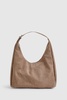 Faux Suede Slouchy Shoulder Bag