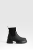 Wide Width Neoprene Panel Chelsea Boots