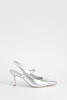 Wide Width Slingback Strap Detail Pumps