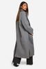 Collar Detail Double Breasted Wool Maxi Coat