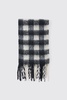 Chunky Small Check Fringe Scarf