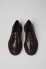 Brown leather loafers for men