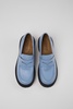 Blue Leather Loafer for Women