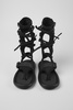 Black sandals for men by Camper x Ottolinger