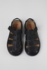 Black Leather Sandal for Men