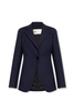 Tory Burch Single Breasted Raw-Cut Edge Blazer