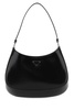 Prada Cleo Logo Plaque Shoulder Bag