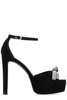 Stuart Weitzman Discoplatform Bow Heeled Sandals