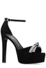 Stuart Weitzman Discoplatform Bow Heeled Sandals