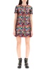 Valentino V Optical Logo Jacquard Mini Dress