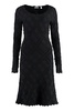 Burberry Aran Long-Sleeved Flared Knitted Dress