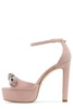 Stuart Weitzman Discoplatform Ankle Strap Sandals