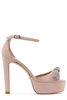 Stuart Weitzman Discoplatform Ankle Strap Sandals