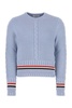 Thom Browne RWB-Stripe Cable Knit Jumper