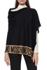 Moschino Logo Trim Poncho