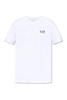 Ea7 Emporio Armani Logo Printed V-Neck T-Shirt