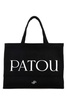 Patou Logo-Printed Top Handle Bag