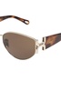 Chloé Eyewear Irregular Frame Sunglasses