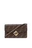 Fendi Logo Plaque Chained Wallet