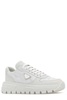 Prada Triangle-Logo Round-Toe Lace-Up Sneakers