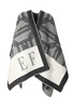 Elisabetta Franchi Lettering Jacquard Cape