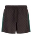 Gucci GG Monogram Web Detailed Swim Shorts