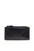 Black GG Crystal Canvas Card Holder 