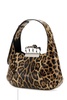 Alexander Mcqueen Woman Printed Leather The Jewelled Hobo Shoulder Bag