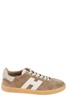 H647 lace-up suede sneakers