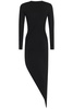 Alexander Wang Asymmetric Long-Sleeve Bodycon Maxi Dress